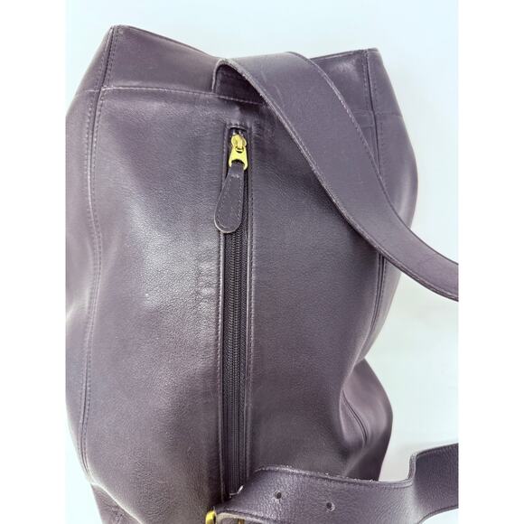 Genuine vintage COACH 4160 sling black leather crossover bag one strap - Picture 9 of 16